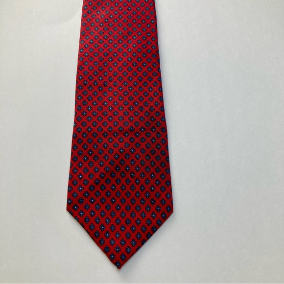 Vintage Christian Dior Cravates Classic Red Silk Tie…for Macy’s! - Picture 2 of 4